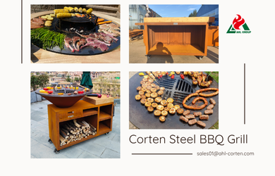 Corten Steel BBQ Grill